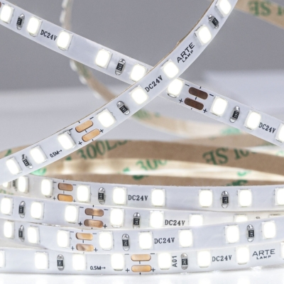 5М. Светодиодная Лента Белого Цвета 4000К, 9,6W, 24V, Ip20 A2412005-02-4K ★ Arte lamp — купить в интернет магазине ЛЮСТРАВИК☀