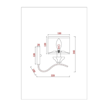 Бра A4091AP-1CC ★ Arte lamp — купить в интернет магазине ЛЮСТРАВИК☀