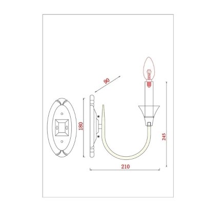 Бра A4094AP-1PB ★ Arte lamp — купить в интернет магазине ЛЮСТРАВИК☀