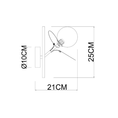 Бра A1369AP-1MD ★ Arte lamp — купить в интернет магазине ЛЮСТРАВИК☀