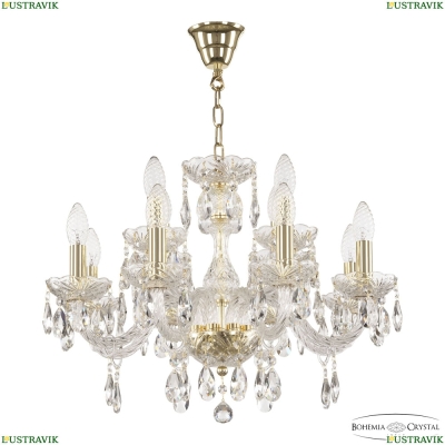 Люстра 117/8+4/195 G ★ Bohemia Ivele Crystal — купить в интернет магазине «Люстравик»☀