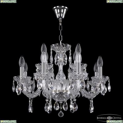 Люстра 117/8+4/195 Ni ★ Bohemia Ivele Crystal — купить в интернет магазине «Люстравик»☀