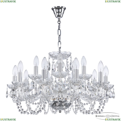 Люстра 119/10+5/240 Ni ★ Bohemia Ivele Crystal — купить в интернет магазине «Люстравик»☀