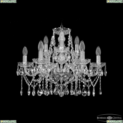 Люстра 1413/6+3/200 Ni ★ Bohemia Ivele Crystal — купить в интернет магазине «Люстравик»☀