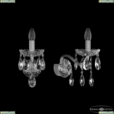Бра 1413B/1/165/XL Ni ★ Bohemia Ivele Crystal — купить в интернет магазине «Люстравик»☀