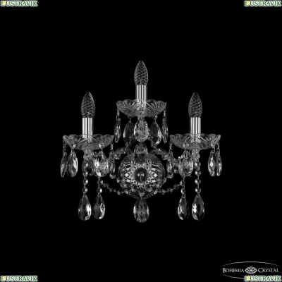 Бра 1413B/2+1/165/XL Ni ★ Bohemia Ivele Crystal — купить в интернет магазине «Люстравик»☀