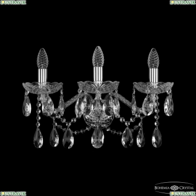 Бра 1413B/3/200/XL Ni ★ Bohemia Ivele Crystal — купить в интернет магазине «Люстравик»☀