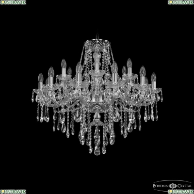 Люстра 1415/12+6/300 Ni ★ Bohemia Ivele Crystal — купить в интернет магазине «Люстравик»☀