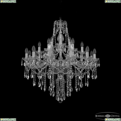 Люстра 1415/12+6+3/300 Ni ★ Bohemia Ivele Crystal — купить в интернет магазине «Люстравик»☀