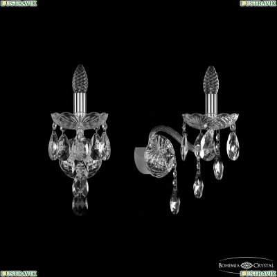 Бра 1415B/1/165/XL Ni ★ Bohemia Ivele Crystal — купить в интернет магазине «Люстравик»☀