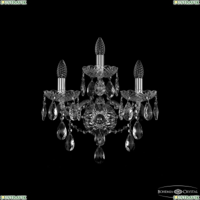 Бра 1415B/2+1/165/XL Ni ★ Bohemia Ivele Crystal — купить в интернет магазине «Люстравик»☀