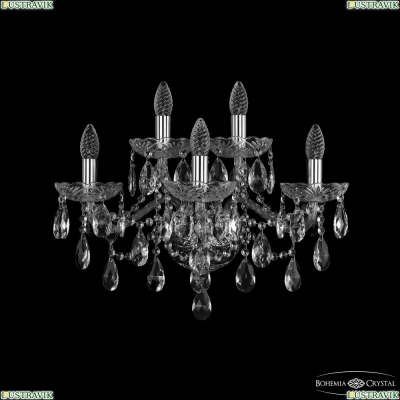 Бра 1415B/3+2/200/XL Ni ★ Bohemia Ivele Crystal — купить в интернет магазине «Люстравик»☀