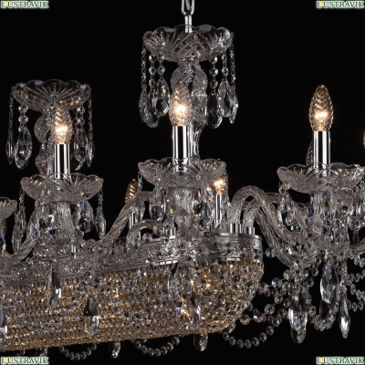 Люстра 1453/18/195/1500 Ni ★ Bohemia Ivele Crystal — купить в интернет магазине «Люстравик»☀