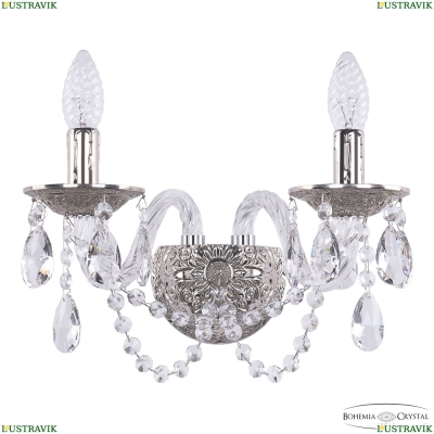 Бра 16202B/2/141 Ni ★ Bohemia Ivele Crystal — купить в интернет магазине «Люстравик»☀