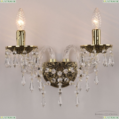 Бра 16203B/2/141 GB ★ Bohemia Ivele Crystal — купить в интернет магазине «Люстравик»☀