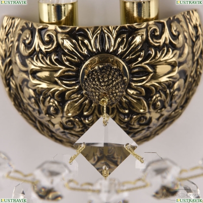 Бра 16203B/2/141 GB ★ Bohemia Ivele Crystal — купить в интернет магазине «Люстравик»☀