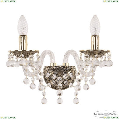 Бра 16209B/2/141 GB ★ Bohemia Ivele Crystal — купить в интернет магазине «Люстравик»☀