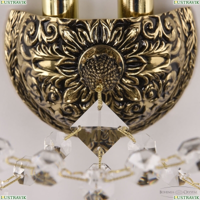 Бра 16209B/2/141 GB ★ Bohemia Ivele Crystal — купить в интернет магазине «Люстравик»☀
