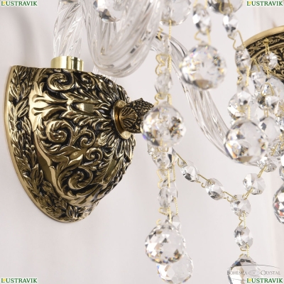 Бра 16209B/2/141 GB ★ Bohemia Ivele Crystal — купить в интернет магазине «Люстравик»☀