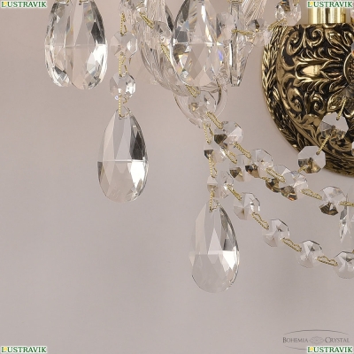 Бра 16211B/2/141 GB ★ Bohemia Ivele Crystal — купить в интернет магазине «Люстравик»☀