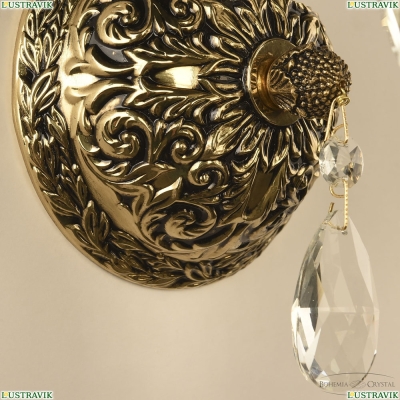 Бра 16213B/1/141 GB ★ Bohemia Ivele Crystal — купить в интернет магазине «Люстравик»☀