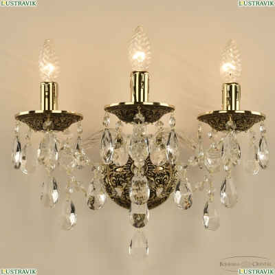 Бра 16215B/3/141 GB ★ Bohemia Ivele Crystal — купить в интернет магазине «Люстравик»☀