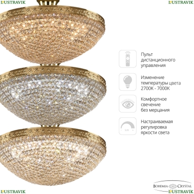 Люстра 19321/45IV/LED-DIM G ★ Bohemia Ivele Crystal — купить в интернет магазине «Люстравик»☀