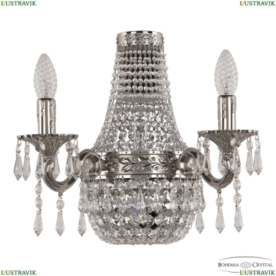 Бра 2201H201B/2/35IV Ni ★ Bohemia Ivele Crystal — купить в интернет магазине «Люстравик»☀