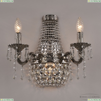 Бра 2201H201B/2/35IV Ni ★ Bohemia Ivele Crystal — купить в интернет магазине «Люстравик»☀