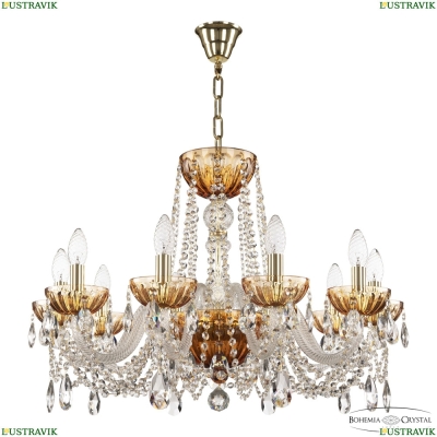 Люстра 5402/10/240 G Amber/M-1H ★ Bohemia Ivele Crystal — купить в интернет магазине «Люстравик»☀