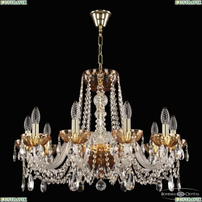 Люстра 5402/10/240 G Amber/M-1H ★ Bohemia Ivele Crystal — купить в интернет магазине «Люстравик»☀