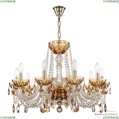 Люстра 5402/10/240 G Amber/M-1H K721 ★ Bohemia Ivele Crystal — купить в интернет магазине «Люстравик»☀