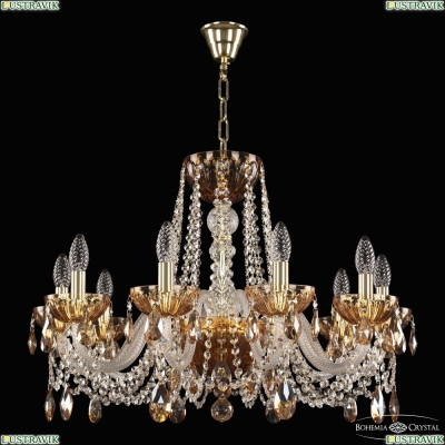 Люстра 5402/10/240 G Amber/M-1H K721 ★ Bohemia Ivele Crystal — купить в интернет магазине «Люстравик»☀