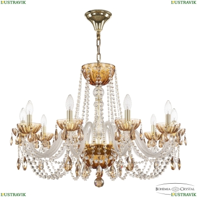 Люстра 5402/10/300 G Amber/M-1H K721 ★ Bohemia Ivele Crystal — купить в интернет магазине «Люстравик»☀
