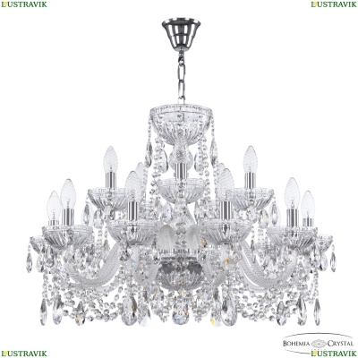 Люстра 5402/10+5/240 Ni Clear/M-1G ★ Bohemia Ivele Crystal — купить в интернет магазине «Люстравик»☀