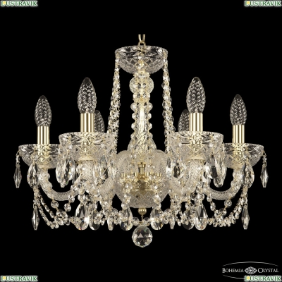 Люстра 5402/6/165 G Clear/M-1F ★ Bohemia Ivele Crystal — купить в интернет магазине «Люстравик»☀