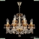 Люстра 5402/8+4/195 G Amber/M-1H K721 ★ Bohemia Ivele Crystal — купить в интернет магазине «Люстравик»☀