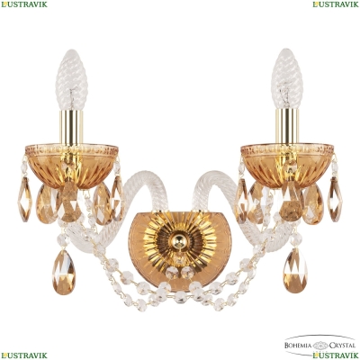 Бра 5402B/2/165 G Amber/M-1G K721 ★ Bohemia Ivele Crystal — купить в интернет магазине «Люстравик»☀