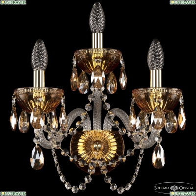 Бра 5402B/2+1/165 G Amber/M-1G K721 ★ Bohemia Ivele Crystal — купить в интернет магазине «Люстравик»☀