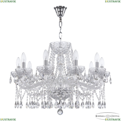 Люстра 5413/10/240 Ni Clear/M-1F ★ Bohemia Ivele Crystal — купить в интернет магазине «Люстравик»☀
