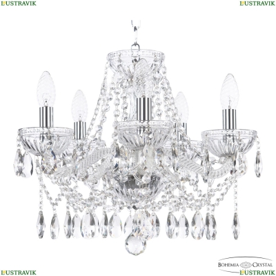 Люстра 5413/5/141 Ni Clear/M-1G ★ Bohemia Ivele Crystal — купить в интернет магазине «Люстравик»☀