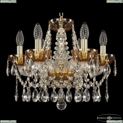 Люстра 5413/6/141 G Amber/M-1H ★ Bohemia Ivele Crystal — купить в интернет магазине «Люстравик»☀