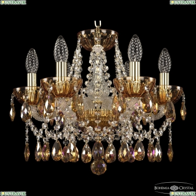 Люстра 5413/6/141 G Amber/M-1H K777 ★ Bohemia Ivele Crystal — купить в интернет магазине «Люстравик»☀