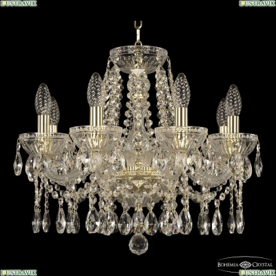 Люстра 5413/8/165 G Clear/M-1G ★ Bohemia Ivele Crystal — купить в интернет магазине «Люстравик»☀