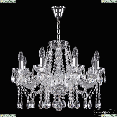 Люстра 5413/8/200 Ni Clear/M-1H ★ Bohemia Ivele Crystal — купить в интернет магазине «Люстравик»☀