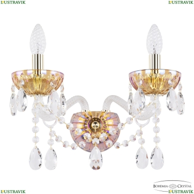 Бра 5413B/2/165 G Shampan/M-1H ★ Bohemia Ivele Crystal — купить в интернет магазине «Люстравик»☀