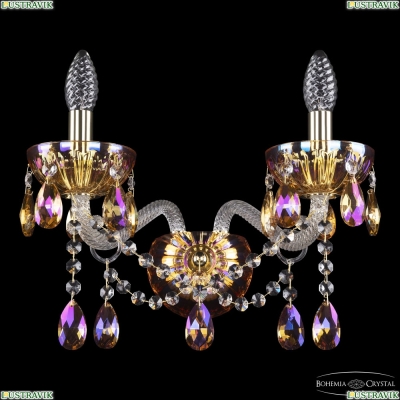 Бра 5413B/2/165 G Shampan/M-1H K777 ★ Bohemia Ivele Crystal — купить в интернет магазине «Люстравик»☀