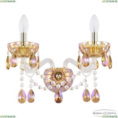 Бра 5413B/2/165 G Shampan/M-1H K777 ★ Bohemia Ivele Crystal — купить в интернет магазине «Люстравик»☀