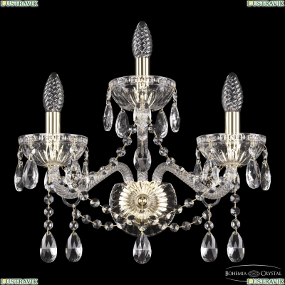 Бра 5413B/2+1/165 G Clear/M-1G ★ Bohemia Ivele Crystal — купить в интернет магазине «Люстравик»☀