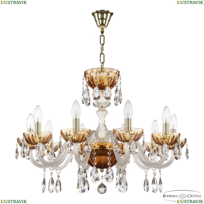 Люстра 5417/10/240 G Amber/M-1H ★ Bohemia Ivele Crystal — купить в интернет магазине «Люстравик»☀